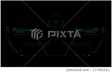Sci fi HUD Interface templet design 117482023