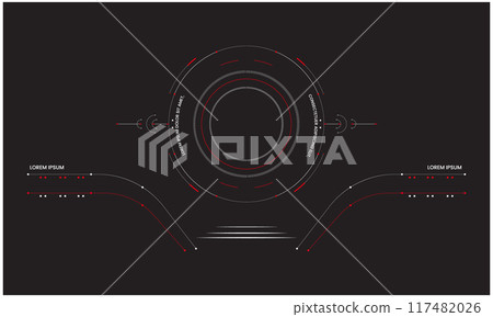 Sci fi HUD Interface templet design 117482026