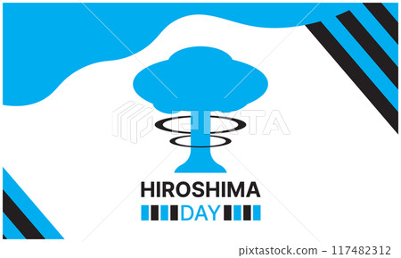 Hiroshima day nuclear design templet  117482312