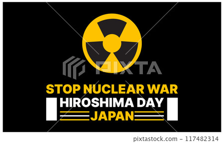 Hiroshima day nuclear design templet Hiroshima day nuclear design templet 117482314