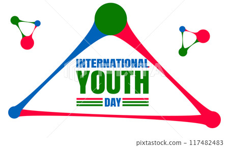international Youth Day Celebration design templet international Youth Day Celebration design templet 117482483