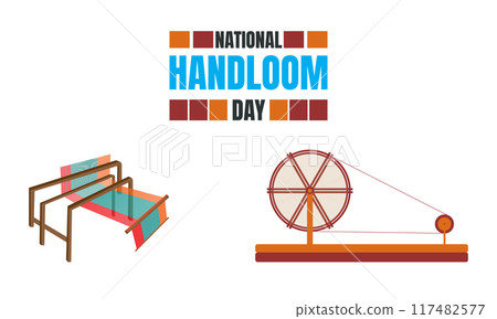 National handloom day design templet National handloom day design templet 117482577