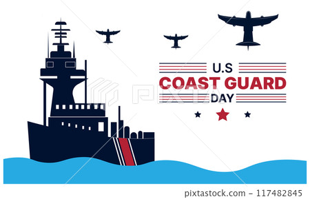 U.S coast guard day design templet U.S coast guard day design templet 117482845