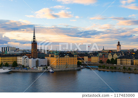 Stockholm evening view from a high point, Sweden 117483000