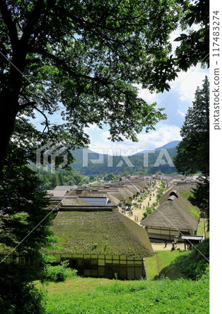 Fukushima Prefecture Ouchi-juku cityscape Fukushima Prefecture Ouchi-juku cityscape 117483274