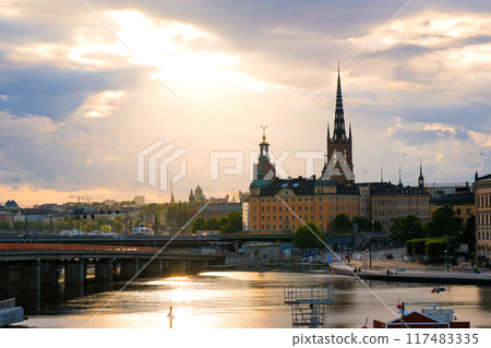 Stockholm at dusk, Sweden 117483335