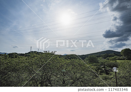 Evening view from Hitachi Fudoki Hill, Ibaraki 117483346