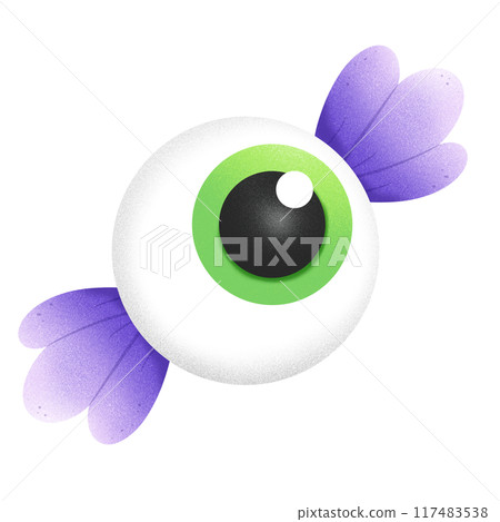 Eye candy cartoon illustration for Halloween 117483538