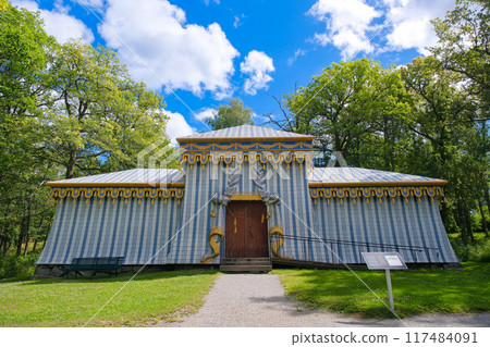 瑞典斯德哥爾摩皇后島宮的警衛帳篷 117484091