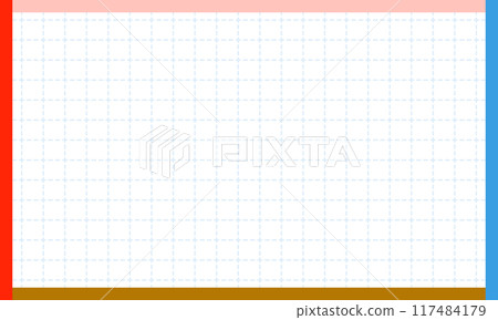 Graph paper frame 117484179