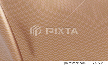 Beautiful Japanese patterned cloth, rolls of fabric, and kimono swaying in the wind Beautiful Japanese patterned cloth, rolls of fabric, and kimono swaying in the wind 117485346