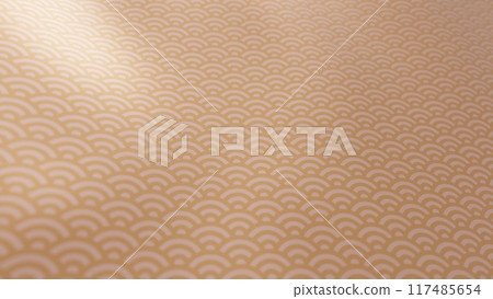 Beautiful Japanese patterned cloth, rolls of fabric, and kimono swaying in the wind Beautiful Japanese patterned cloth, rolls of fabric, and kimono swaying in the wind 117485654