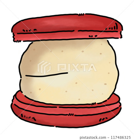 macaroon on a white background macaroon on a white background 117486325