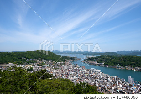 Onomichi City, Hiroshima Prefecture_East view from Senkoji Temple summit observation deck PEAK 14_May 2024 Onomichi City, Hiroshima Prefecture_East view from Senkoji Temple summit observation deck PEAK 14_May 2024 117486360