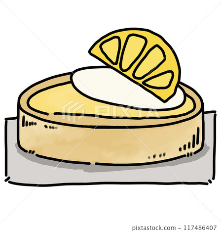 the view of lemon tart 117486407
