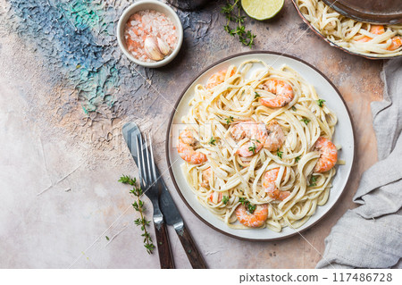 Italian pasta fettuccine Italian pasta fettuccine 117486728