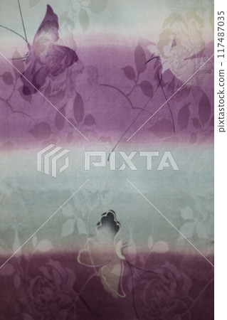 Antique kimono fabric 117487035
