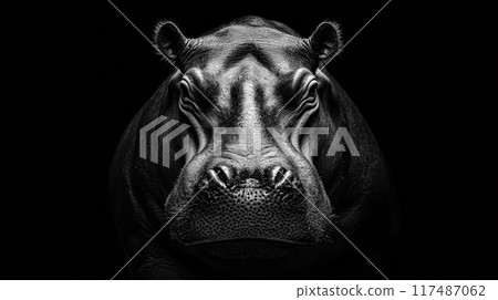 animal, hippo, wildlife 117487062