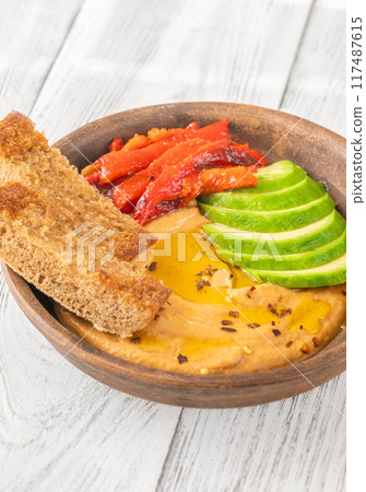 Baked eggplant dip Baked eggplant dip 117487615