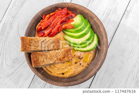Baked eggplant dip Baked eggplant dip 117487616