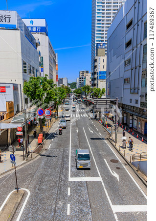 神奈川縣橫須賀市橫須賀中央車站前的街景 神奈川縣橫須賀市橫須賀中央車站前的街景 117489367