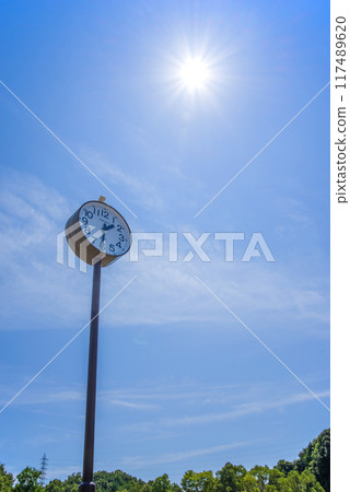 [Midsummer/scorching hot image] Glaring afternoon sun 117489620
