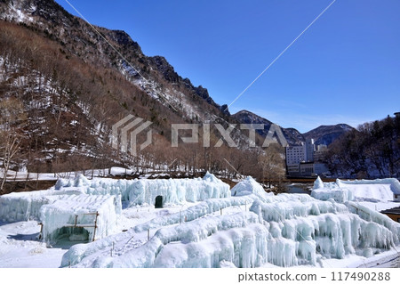 Sounkyo Onsen Ice Waterfall Festival Special Venue (Kamikawa Town, Hokkaido) Sounkyo Onsen Ice Waterfall Festival Special Venue (Kamikawa Town, Hokkaido) 117490288