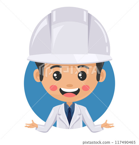 Quality control supervisor in food production line with open hands. Food industry engineer. Chief food safety engineer. Science, technology and safety in food production and processing 117490465