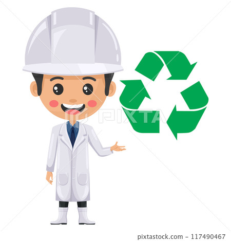 Concept of sustainability and responsible management of resources in the food industry. Eco-friendly practices, recycling and waste reduction to minimize environmental impact. Food engineer Concept of sustainability and responsible management of resources in the food industry. Eco-friendly practices, recycling and waste reduction to minimize environmental impact. Food engineer 117490467