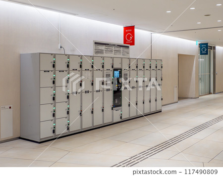 可對應交通IC卡的投幣式置物櫃（出租置物櫃） 117490809