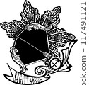 Sagittarius: Designs that can be used for paper cutting etc. 117491121