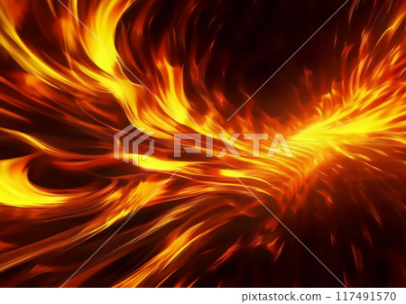 燃燒的火焰的背景 117491570