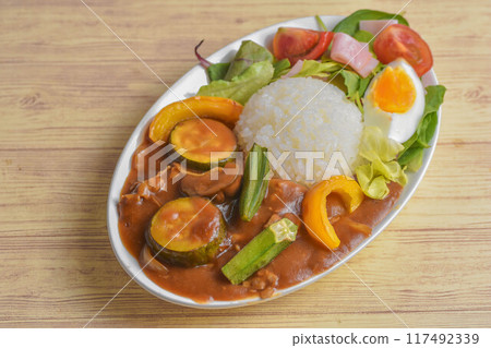夏季形象夏季蔬菜咖哩 夏季形象夏季蔬菜咖哩 117492339