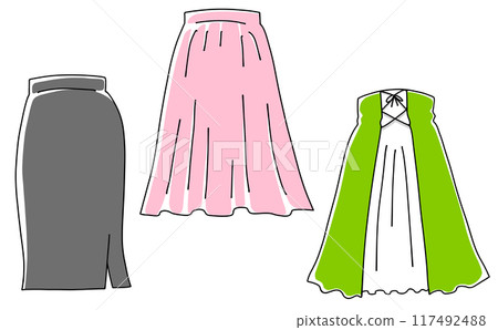 寬鬆簡約長裙套裝1純色 117492488