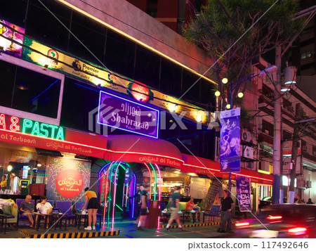 The dynamic Philippines - Evening view of Burgos Street, Manila Cityscape (May 2024) 117492646