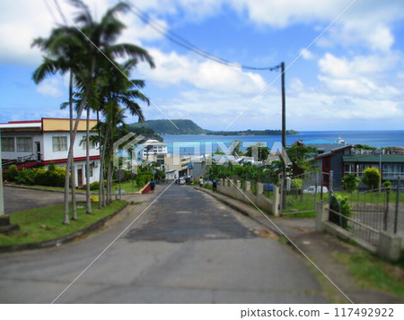 Vanuatu Port Vila diorama style Vanuatu Port Vila diorama style 117492922