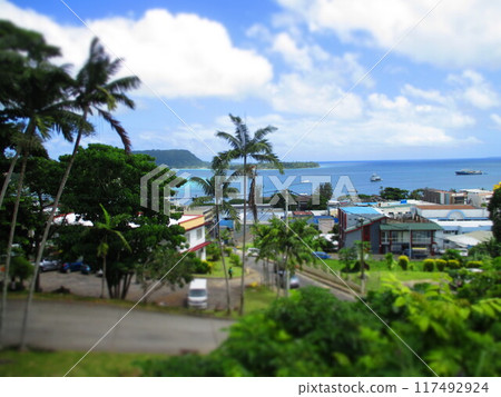 Vanuatu Port Vila diorama style 117492924