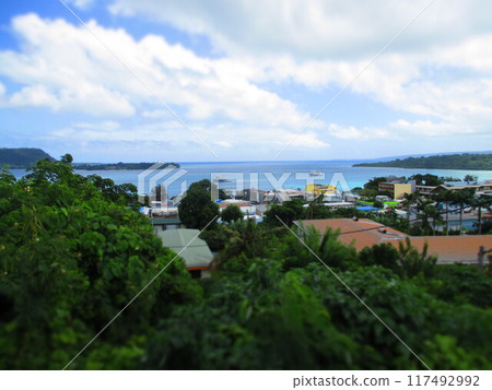 Vanuatu Port Vila diorama style 117492992