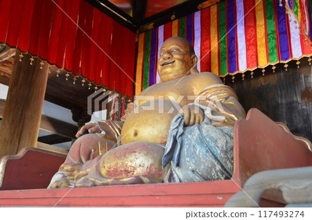 Seated statue of Maitreya Bodhisattva (Hotei) Seated statue of Maitreya Bodhisattva (Hotei) 117493274