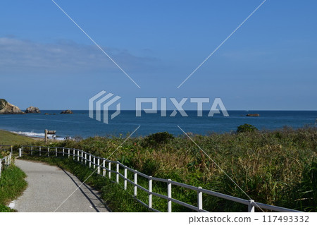 從人行道上看海邊 從人行道上看海邊 117493332