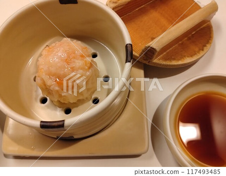 美味的米飯、各種豆腐菜餚、日式午餐 117493485