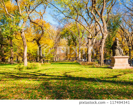 紐約秋季中央公園 117494341