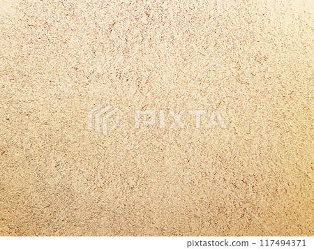 A horizontal background image of a light, whitish brown earthen wall with a surface that has the texture of straw remaining. 117494371