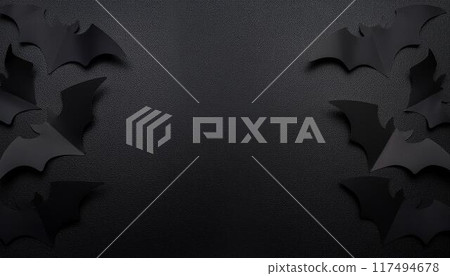 Bats and copy space. Halloween. 117494678