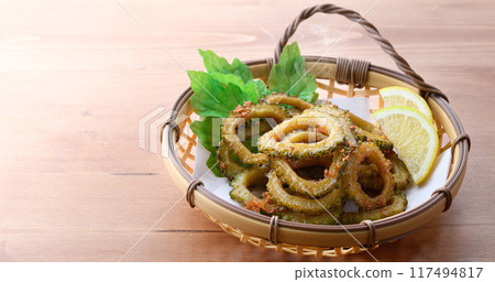 Recommended for summer when you don't have much of an appetite! Deep-fried bitter melon 117494817