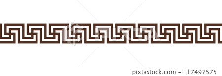 Greek key seamless border pattern collection Greek key seamless border pattern collection 117497575