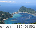 The blue sea of Kashiwajima and the peaceful scenery of a fishing village 117498692