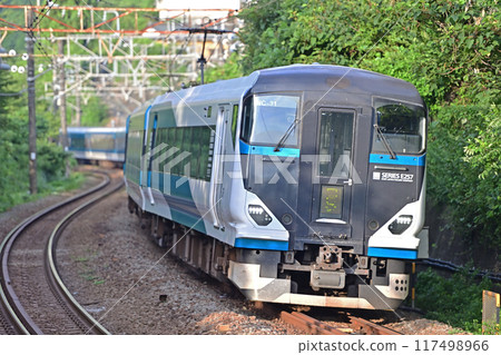 東海道本線 睡川-早川 JR 東日本 E257 系列 2500 系列 NC-31 編組(大宮)湘南 東海道本線 睡川-早川 JR 東日本 E257 系列 2500 系列 NC-31 編組(大宮)湘南 117498966