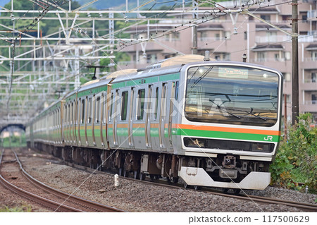 Tokaido Main Line Manazuru JR East E231 series 1000 series S-15 train (Kouzu) Tokaido Main Line Manazuru JR East E231 series 1000 series S-15 train (Kouzu) 117500629