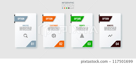 Infographic template business concept with step. 117501699